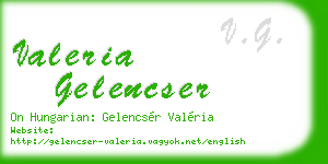 valeria gelencser business card